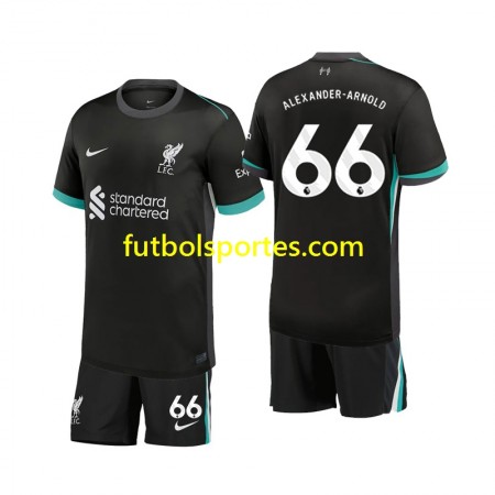 Camiseta Liverpool Alexander-Arnold 66 Niño Segunda Equipación 2024/2025